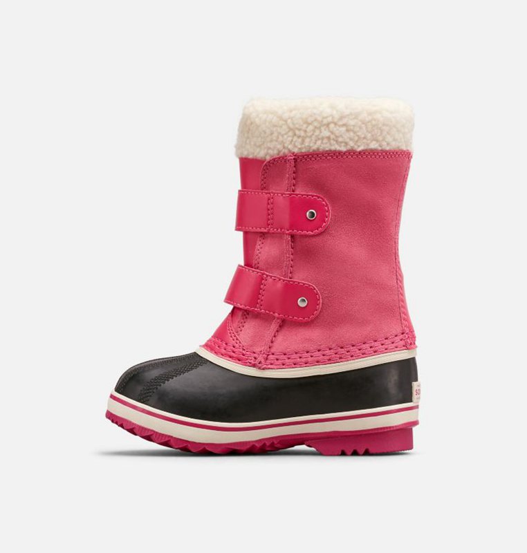 Kids Snow Boots Pink/Black - Sorel Childrens 1964 Pac™ Strap - 835-CNPMKH